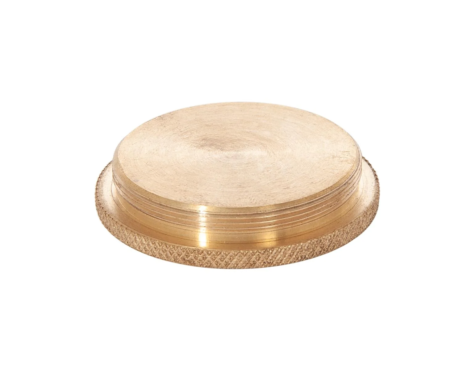 Turned Brass Cap, No Hole, 2 Inch Dia. (10474U) - Image 2