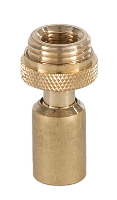 Unfin. Brass Hang Straight Swivel, 11/16 inch dia. seat, 1/8F (20517U)