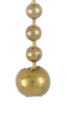 Unfinished Brass Ball Pull, 1/4" Diameter, Designed For #6 Bead Chain (48604)