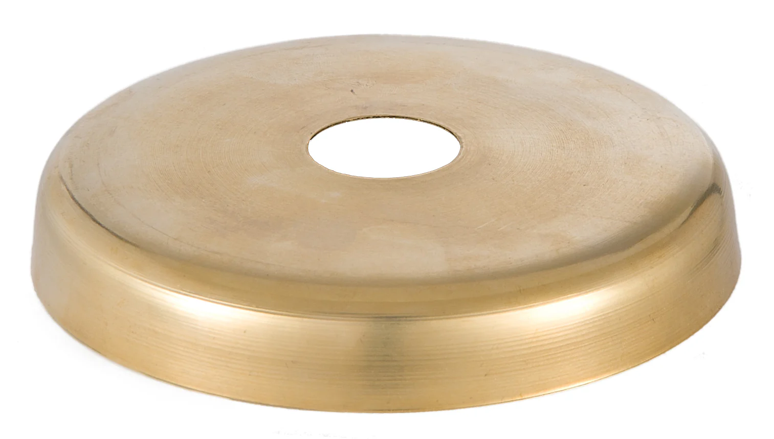 5" Diameter Unfinished Brass Disc Shape Screw Collar Canopy (11796U)