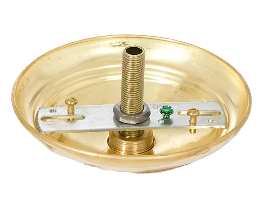 Unfinished Brass Solid Spun Brass Ribbed Canopy Kits (11734U) - Image 2