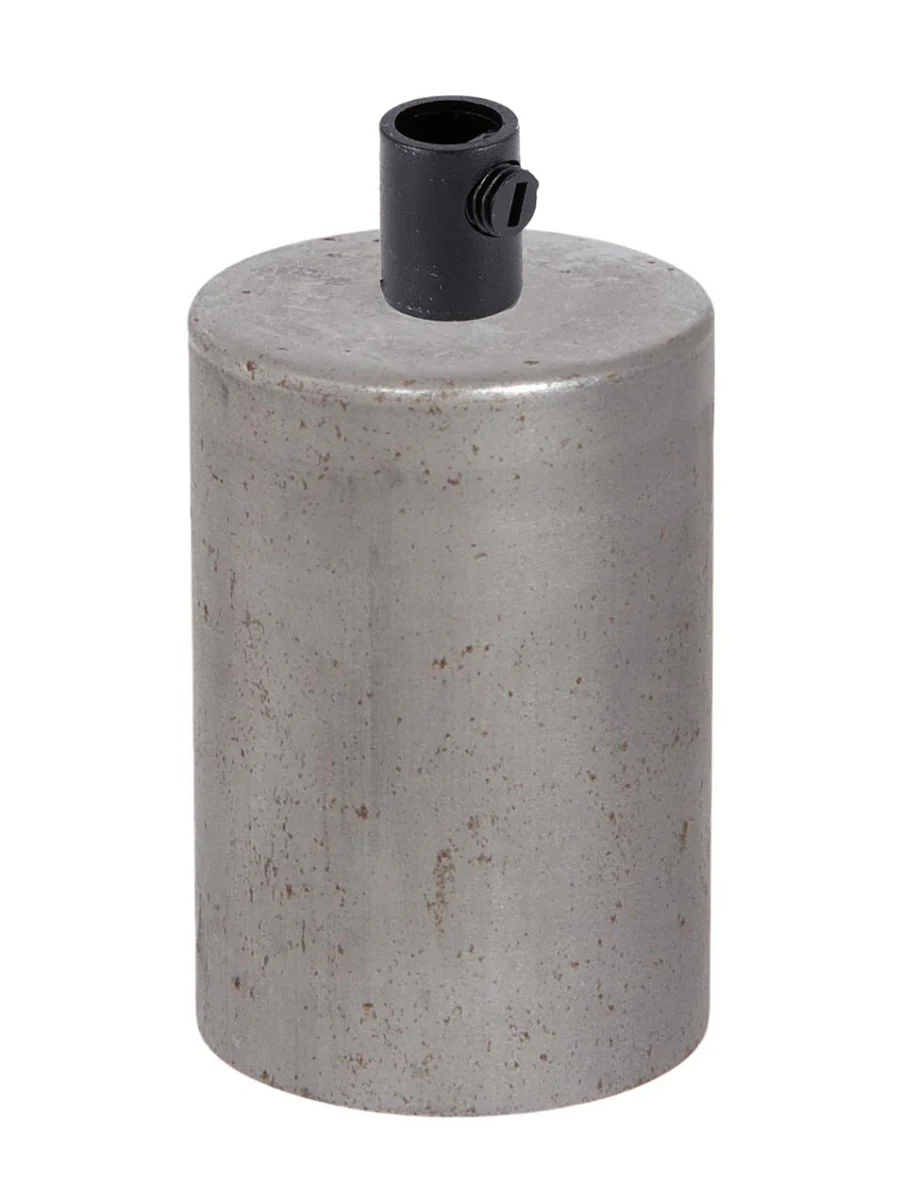 Unfinished Steel E-26 Lamp Socket Cup with COMPLETE Socket and Mounting Hardware (48732S)