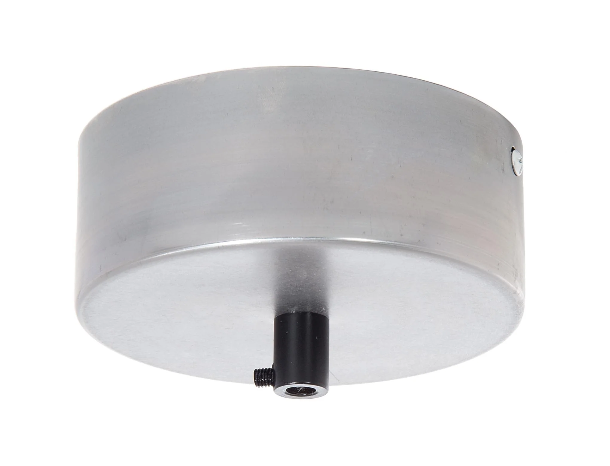 Unfinished Steel Pendant Canopy Kit To Mount LED Driver 5-1/2" wide by 2" tall (11742S)
