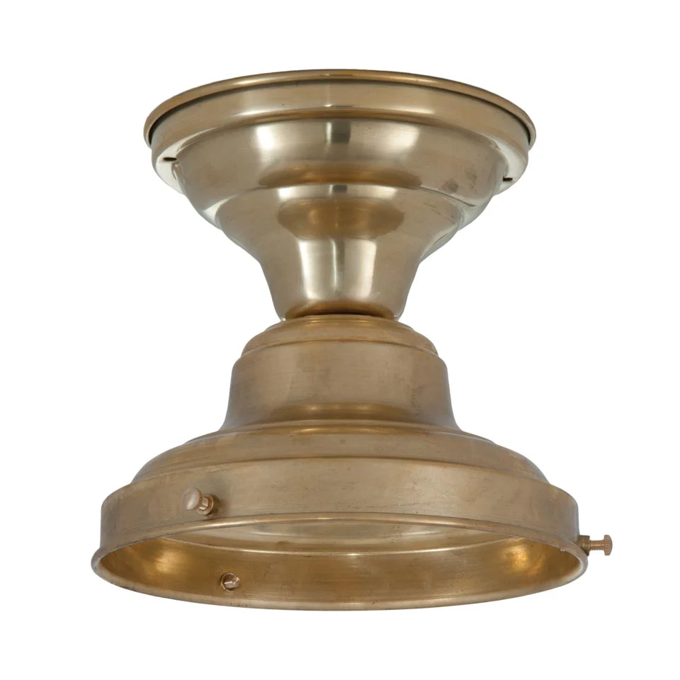 Unwired Schoolhouse Fixtures, Unfinished Brass (11871U)