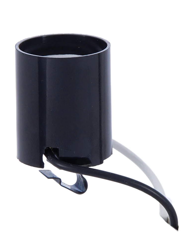 Vertical Snap-In, Medium Base Socket for 6" Pan Fixtures and Comes With 6" Wire Leads (47699)