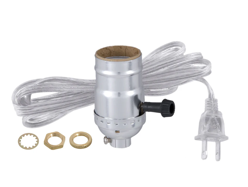Vintage Table Lamp Rewiring Kit, 3 Finishes to Choose From (30553A)