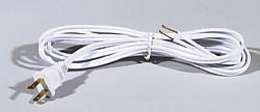 White, 18/2 Plastic Covered Lamp Cord - Wire Sets, CHOICE OF 4 LENGTHS (46701) - Image 2