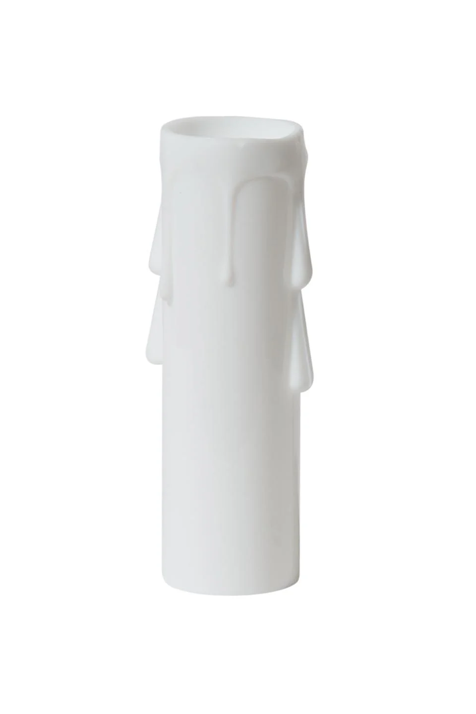 White Color Plastic Candelabra Candle Cover, 3 or 4 Inch Sizes (19801)