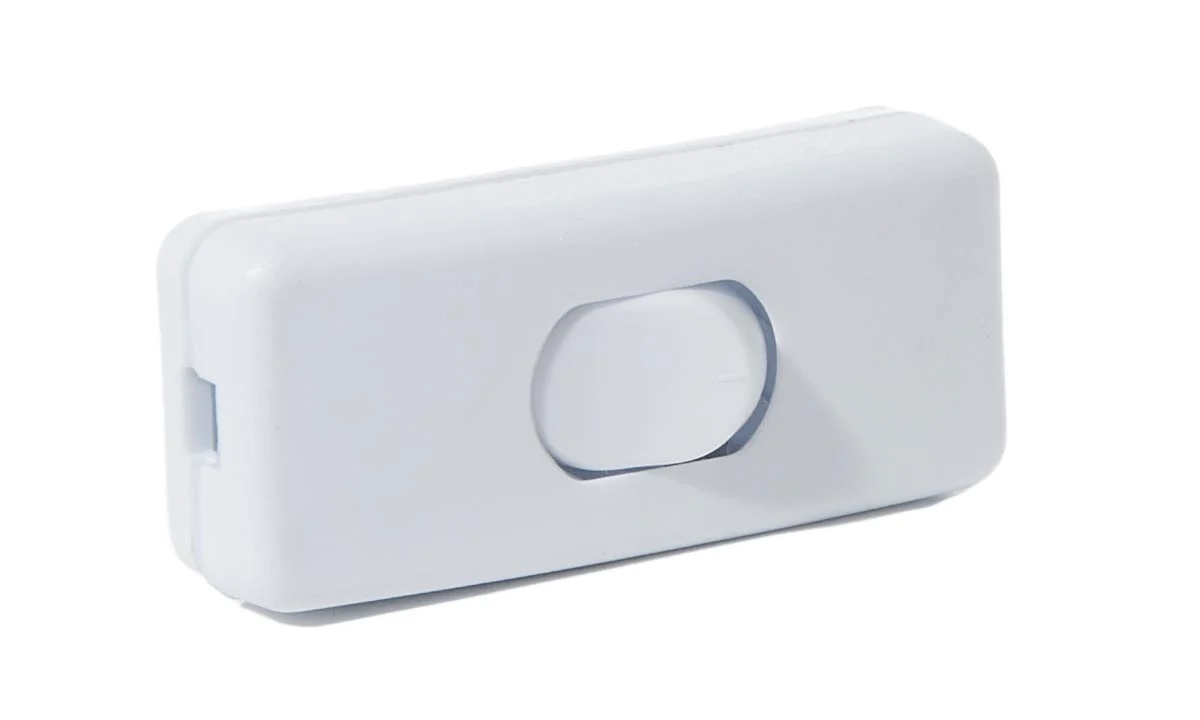 1" Wide White Plastic In-Line Toggle Switch For SPT 1 and 2 (48425W) - Image 2