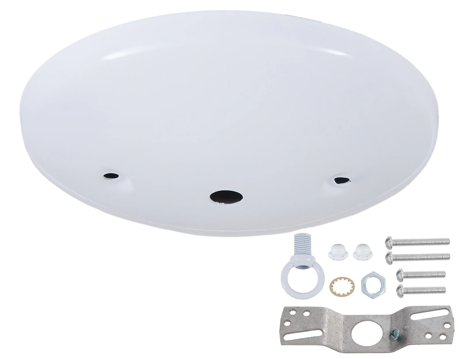 5" White Finish, Modern Shallow Design Fixture Canopy Kit (11778W) - Image 3