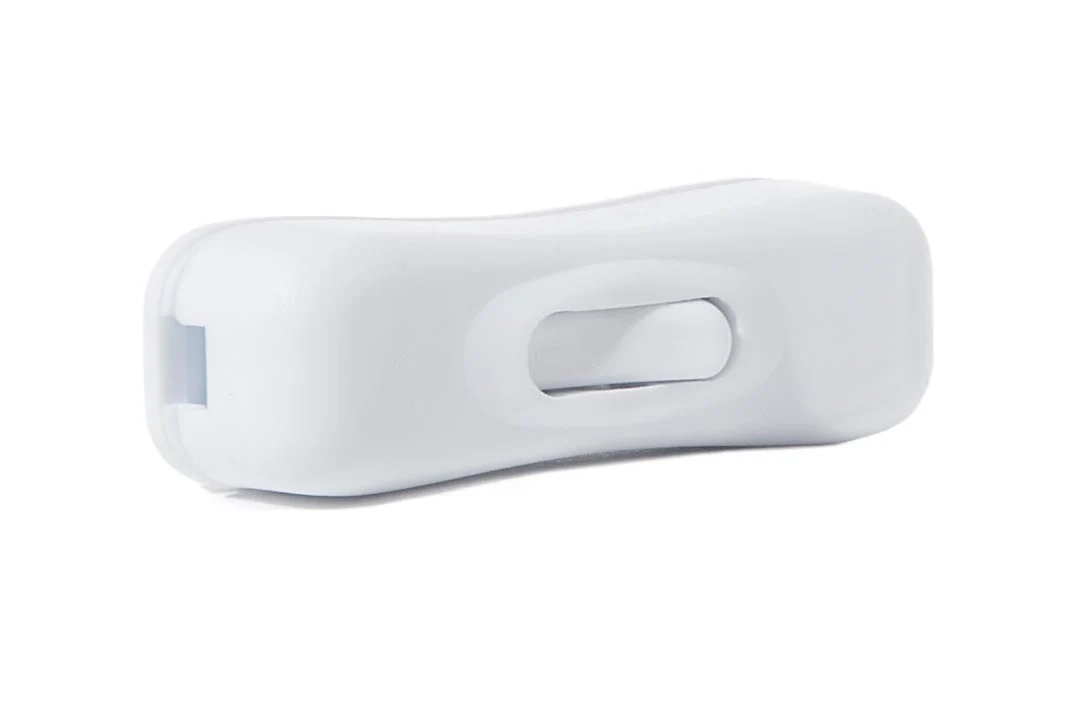 3/4" Wide White Plastic In-Line Toggle Switch For SPT 1 and 2 (48427W) - Image 2