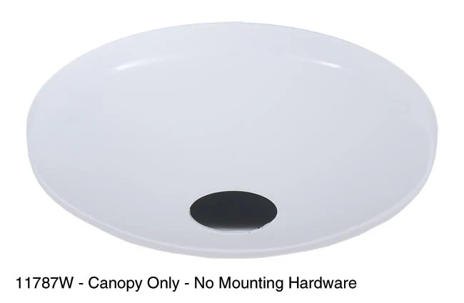 White Finish, Modern Ceiling Canopy & Canopy Kit (11787W) - Image 2