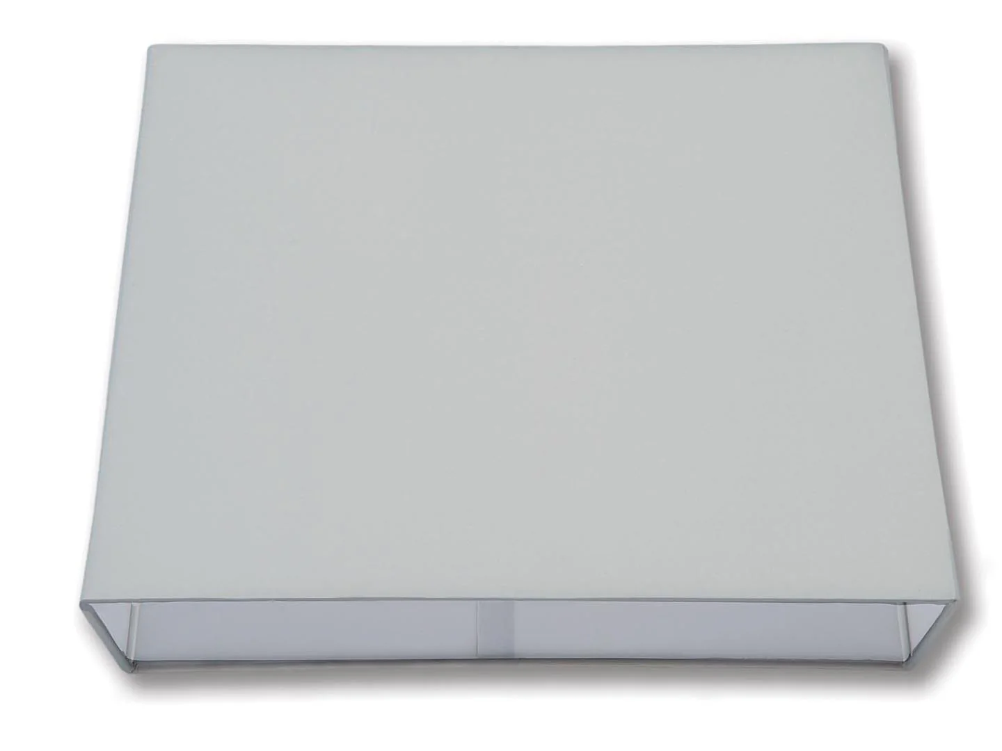 Tapered Retro Rectangle Hardback Shades - White Color, Microfiber Chiffon (07244W) - Image 3