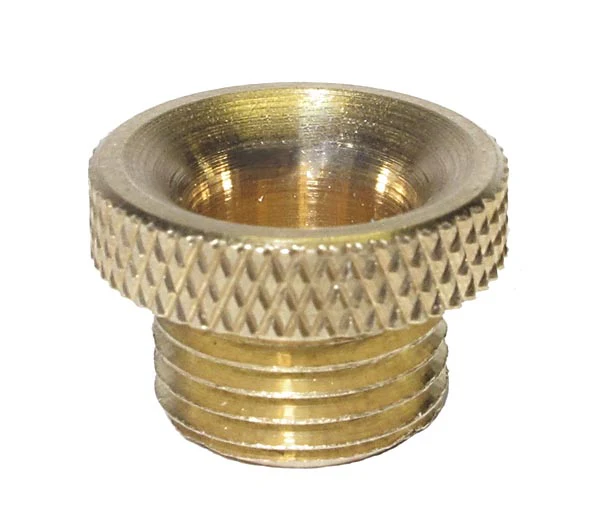 Wide Flange Brass Cord Inlet Bushing with 1/8M Thread (3/8" diameter) (26903)