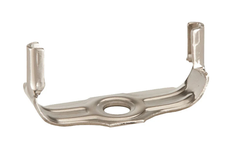 Wide Nickel Lamp Harp Bases 1/8IP (12768N)