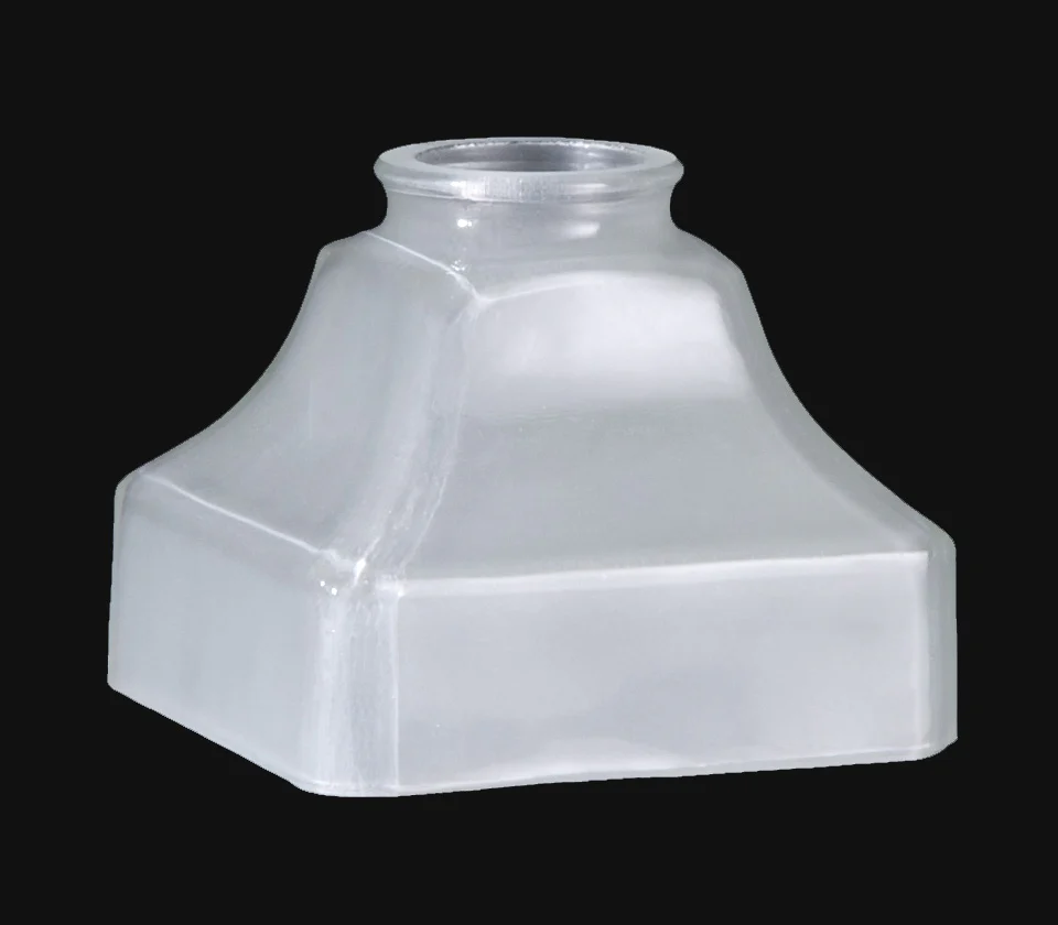5 inch diameter Wide Straight Side Inside Sandblasted Mission Fixture Shade, 2-1/4 inch lip fitter (08434)