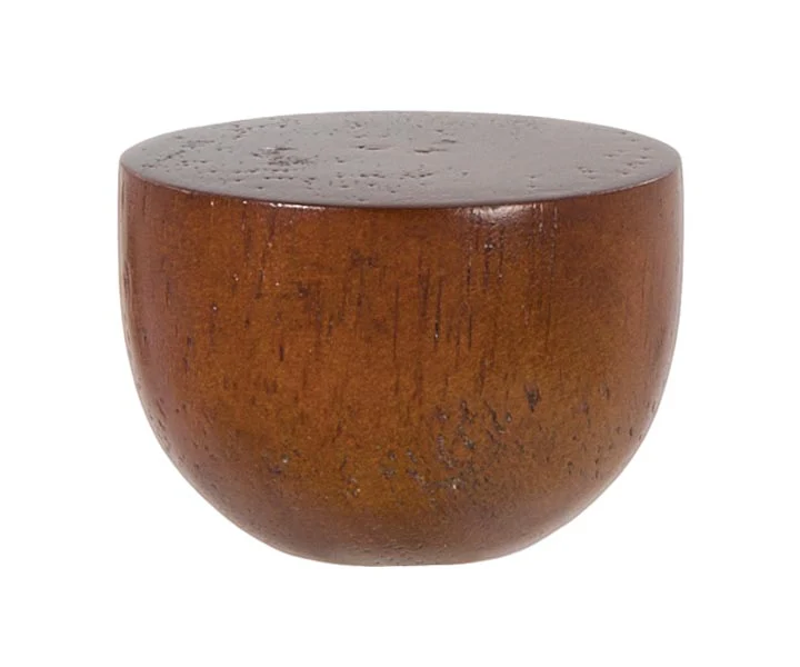 1-1/4" Tall x 1-3/4" Diam Wooden Drum Style Lamp Finial 1/4-27F Tap (11361)