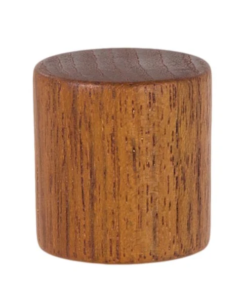 1-1/4" Tall x 1-1/4" Diam Wooden Drum Style Lamp Finial 1/4-27F Tap (11360)
